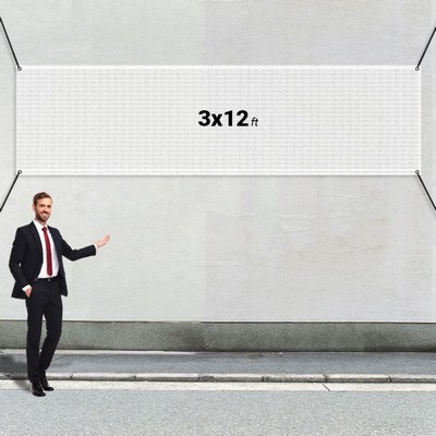 Custom 3' X 12' Mesh Banners
